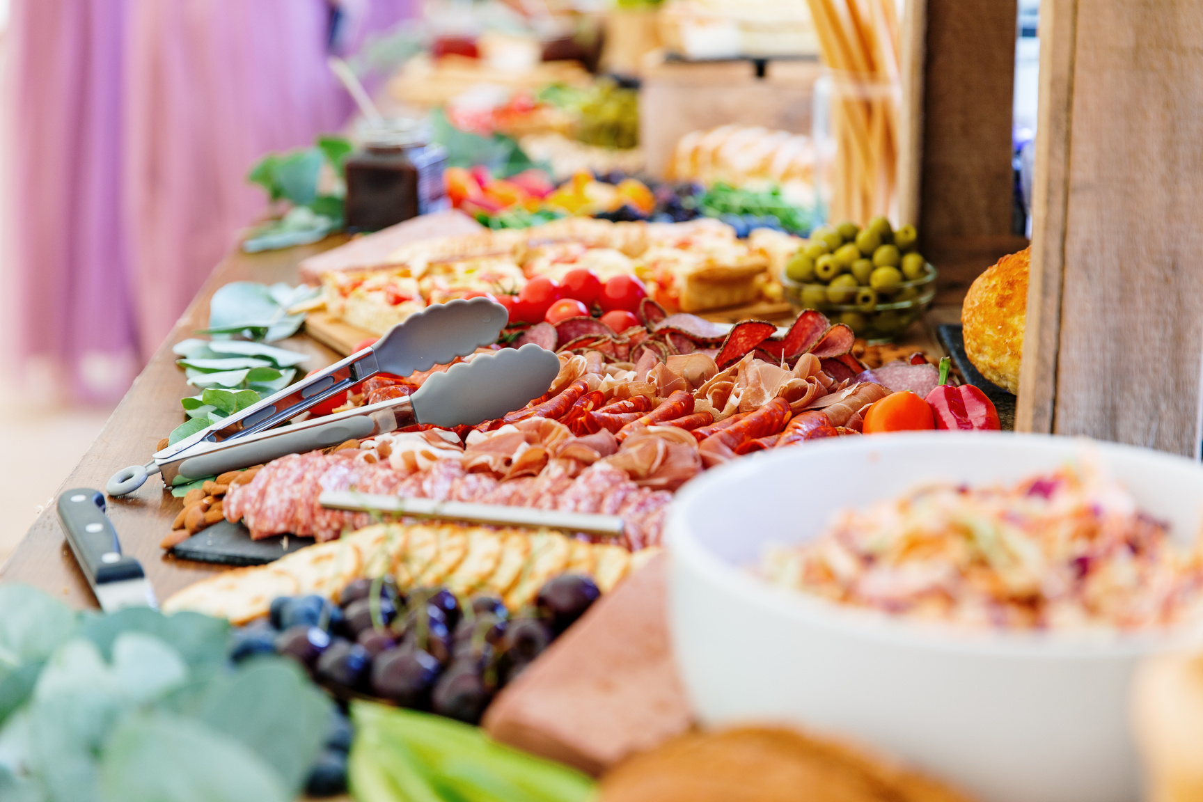 Charcuterie wedding breakfast